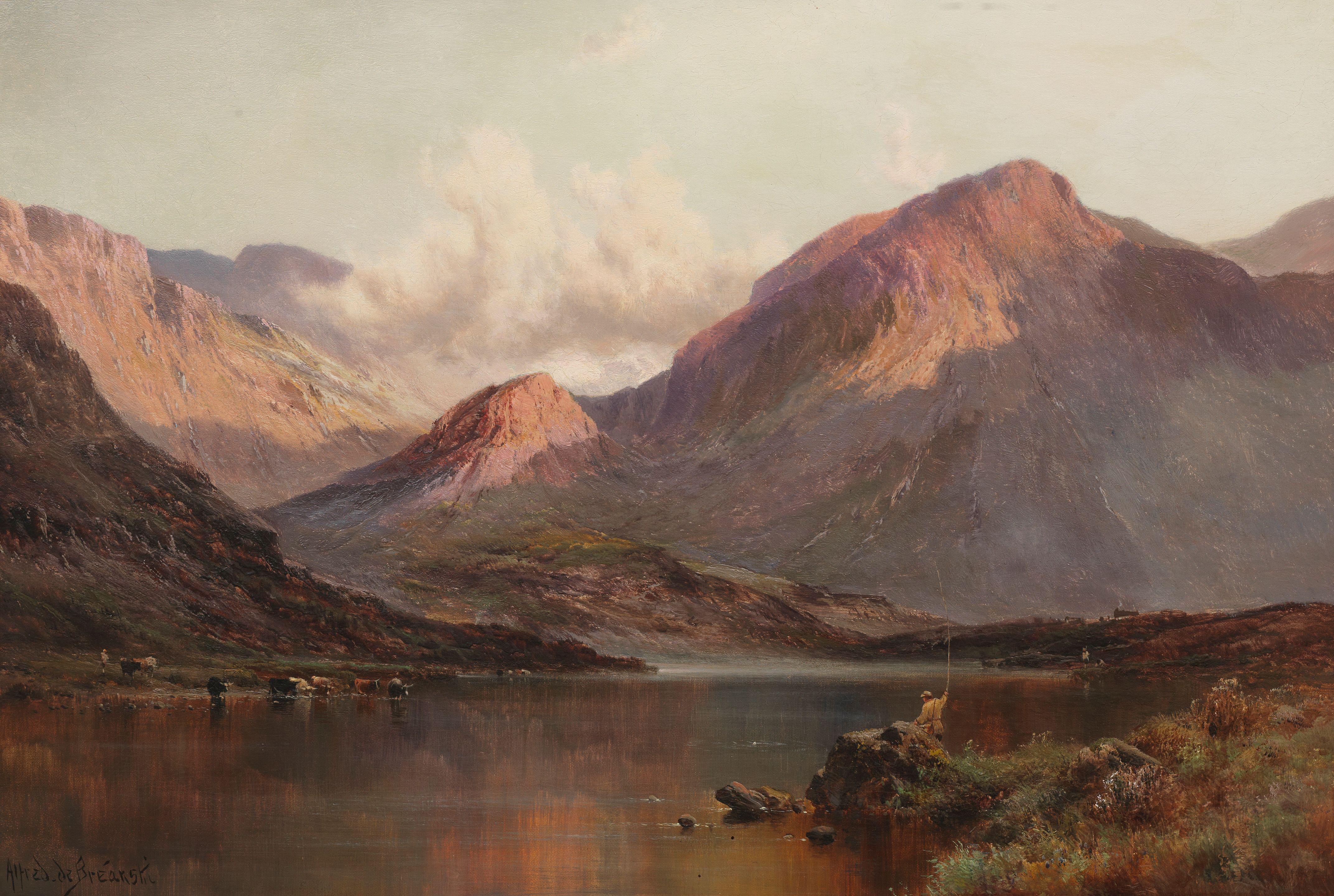 Alfred de Bréanski, RBA - At sunset, Buttermere