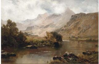 Alfred de Bréanski, Snr., R.B.A. - Tan-y-Bwlch, Capel Curig, North Wales
