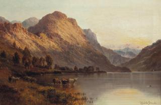 Alfred de Bréanski, Snr - A Highland sunset