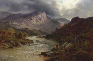 Alfred de Bréanski, Snr. - A Salmon-Trout Stream, Cader Idris, North Wales