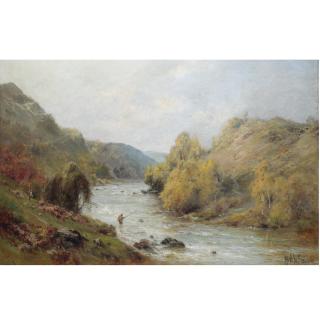Alfred De Bréanski, Snr. - The Golden Valley, Fishing On The Dee