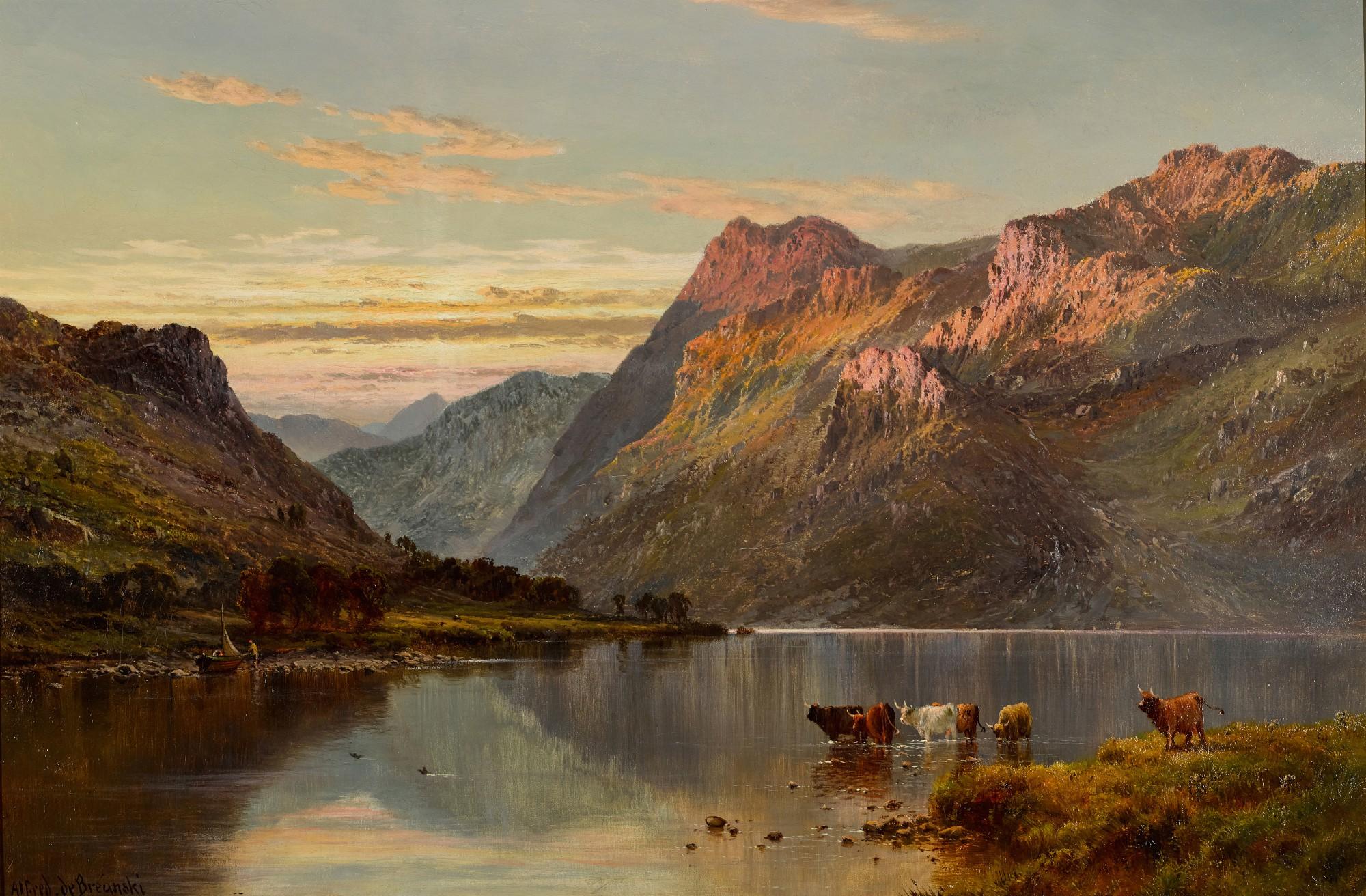 Alfred De Breanski - A Perthshire Valley