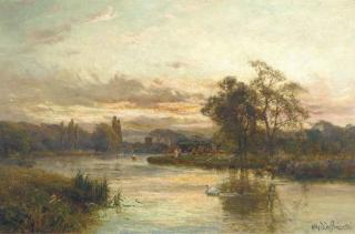 Alfred De Breanski - Cookham Reach
