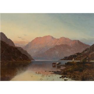 Alfred De Breanski - Llyn Gerionedd