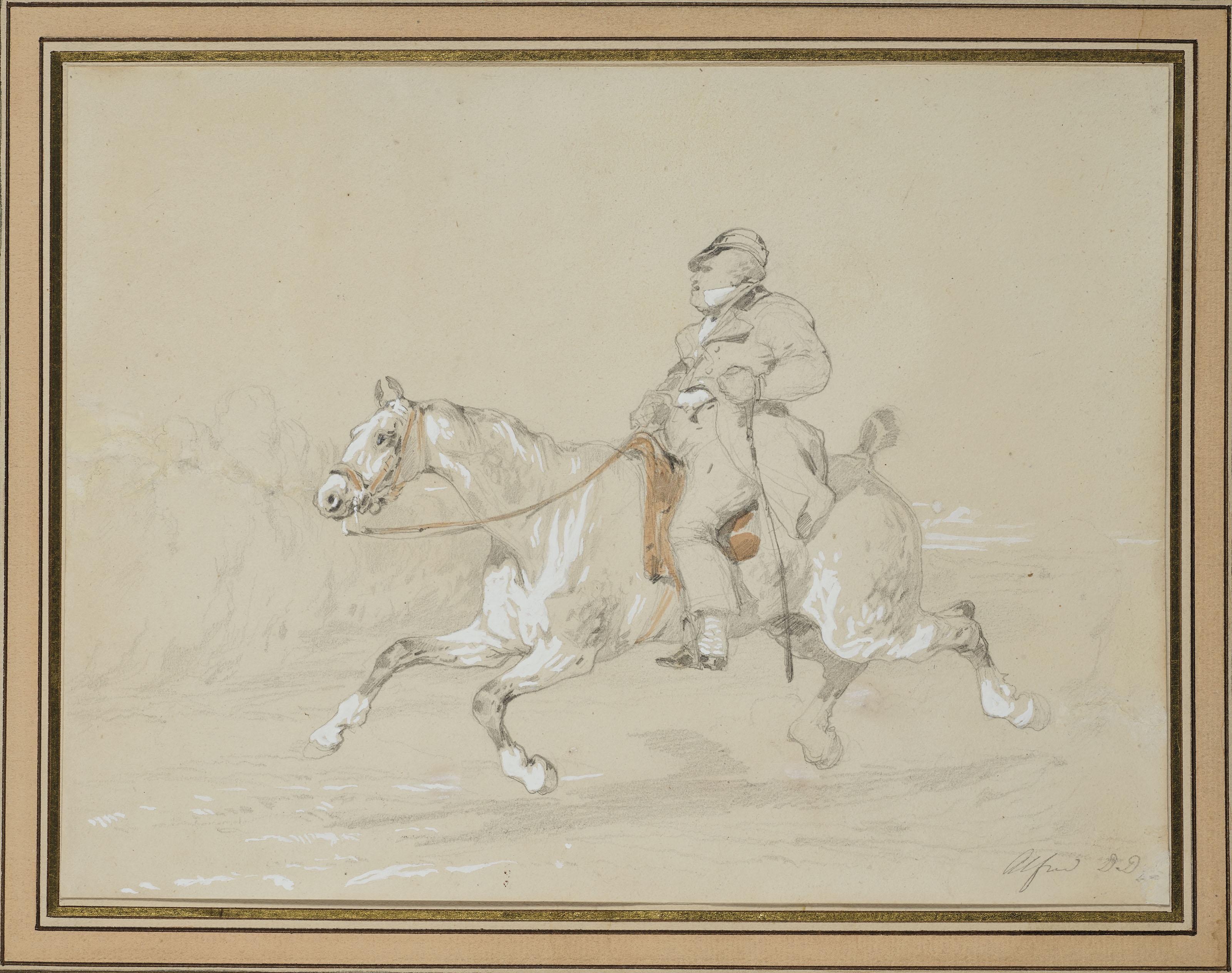 Alfred De Dreux - Chasseur à cheval