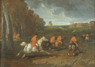 Alfred De Dreux - Coming Out Of The Forest