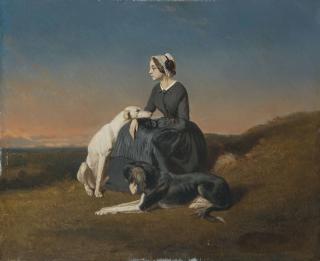 Alfred De Dreux - La Douleur partagée