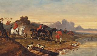 Alfred De Dreux - The Stag Hunt