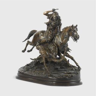 Alfred Dubucand - French Chasse A L\'Autruche Dans Le Sahara