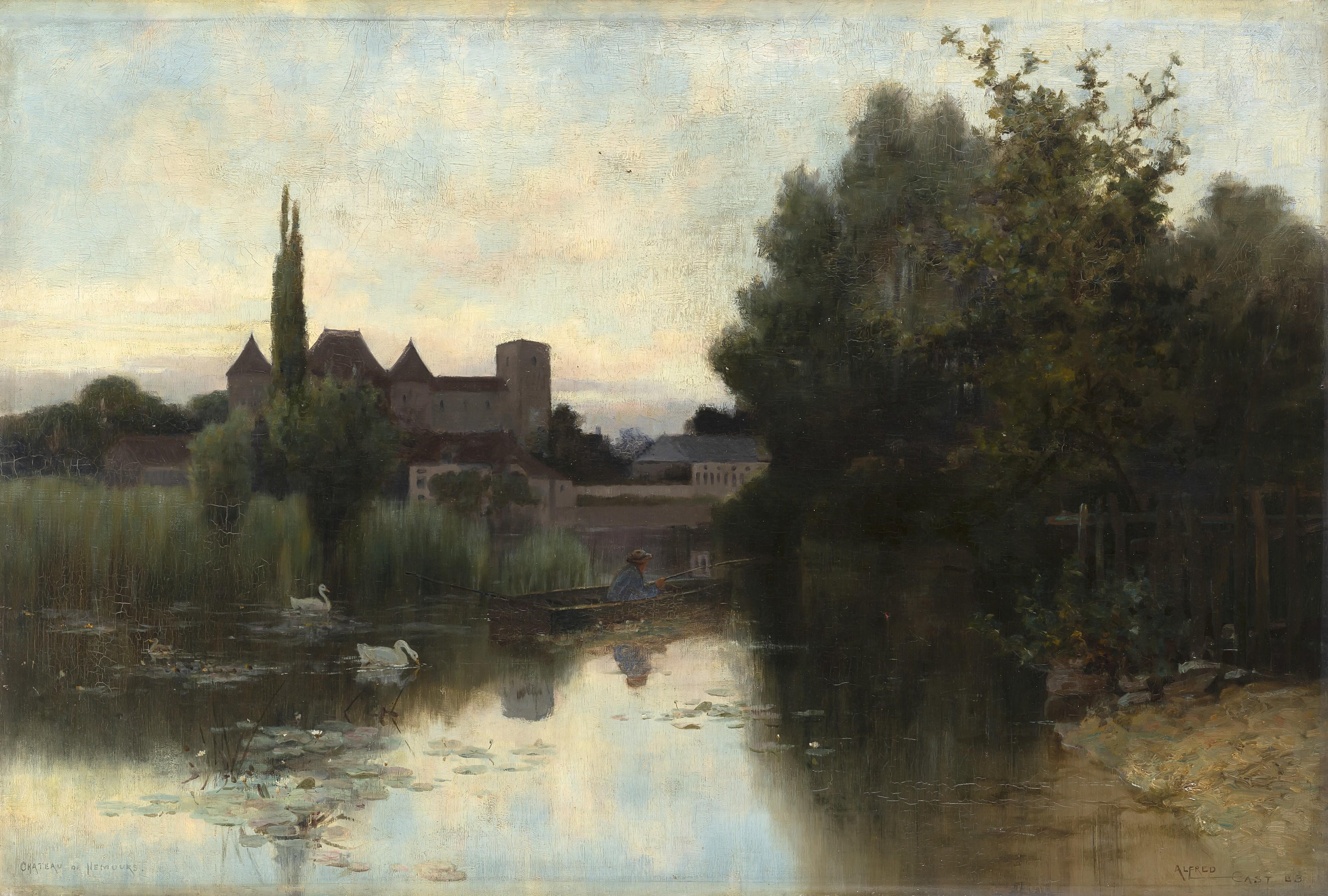 Alfred East - Château de Nemours