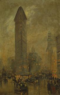 Alfred East - The Flatiron, New York