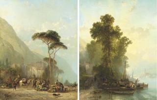Alfred Eduard Agenor de Bylandt - Market Day in Cannollio; and End of the Day, Maggiore