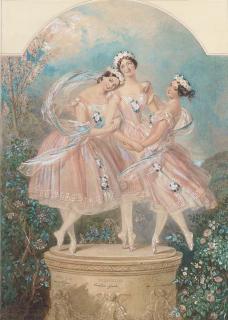 Alfred Edward Chalon, R.A. - Ballerinas of the last century: \