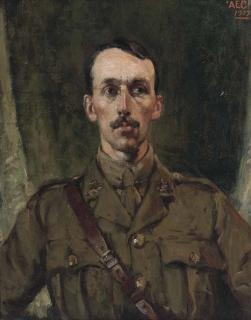 Alfred Egerton Cooper - Portrait of an officer from the Artist\'s Rifles