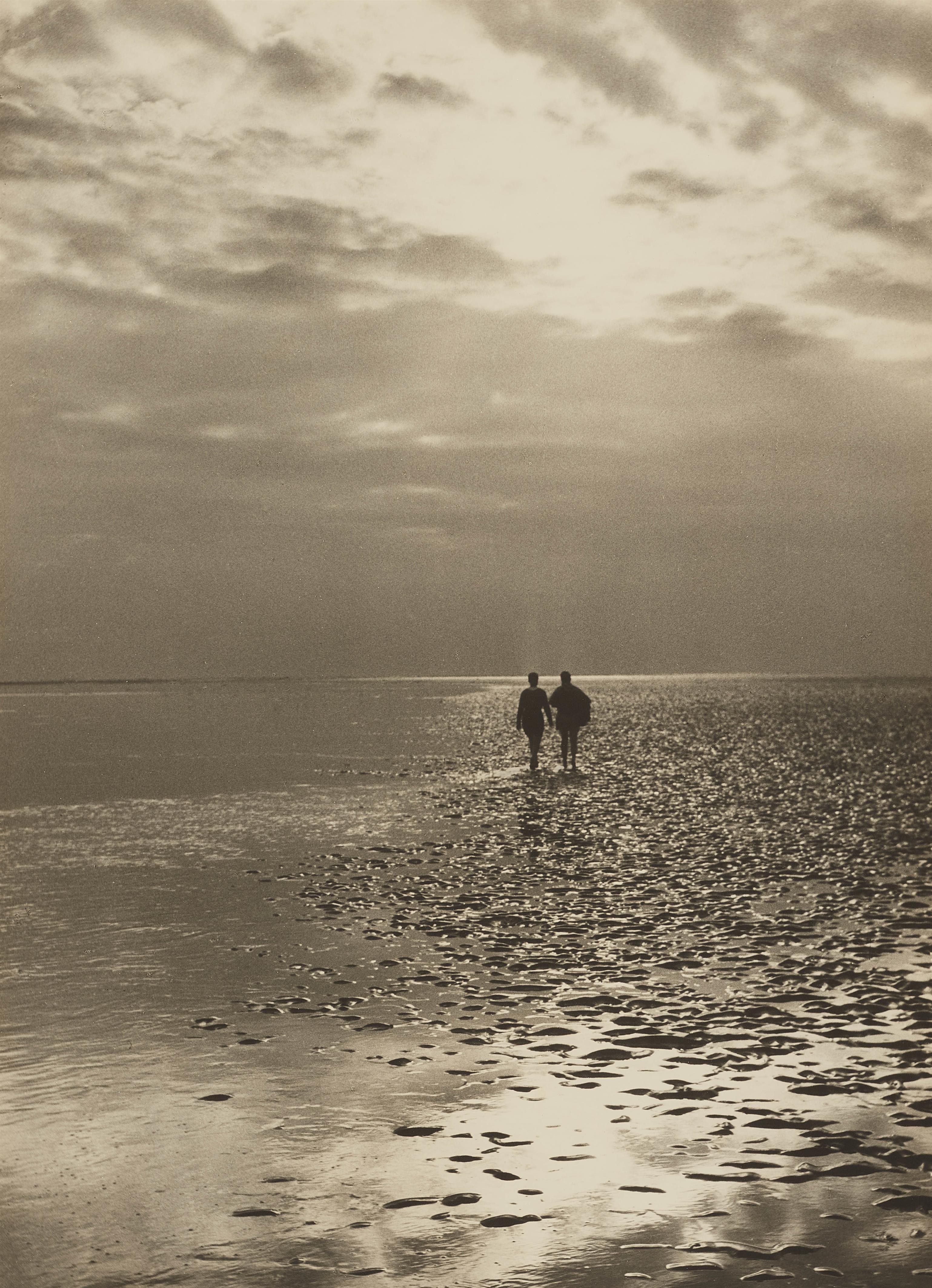 Alfred Ehrhardt - Wandernde in den unendlichen Weiten des Watts