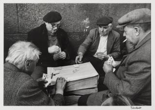 Alfred Eisenstaedt - Card Players, Ile de la Cite, Paris