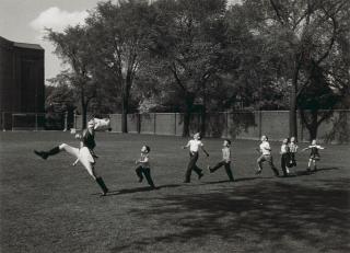 Alfred Eisenstaedt - Drum Major and Children, University of Michigan, Ann Arbor