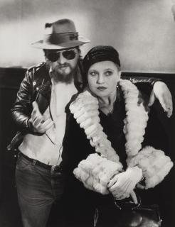 Alfred Eisenstaedt - Rainer Werner Fassbinder and Hanna Schygulla during the filming of \