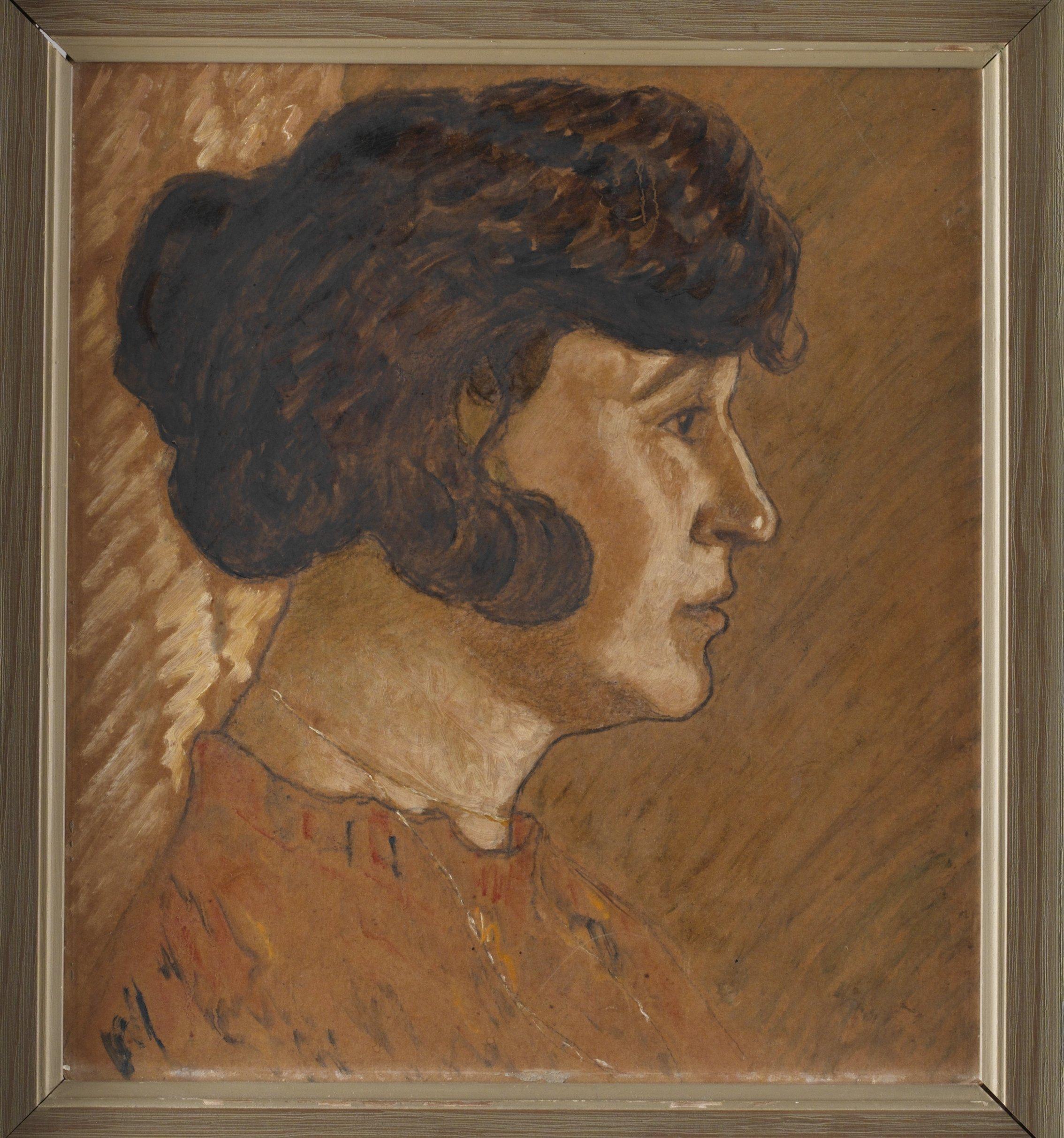 Alfred Ekstam - Damporträtt