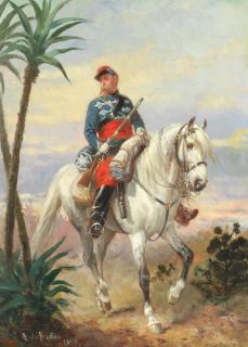 Alfred F. De Prades - Horseman In Mexico