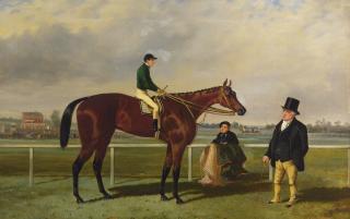 Alfred F. De Prades - Mr. Martinson\'S Nancy, F. Marson Up, J. Marson And A Groom (After A Painting By Harry Hall)