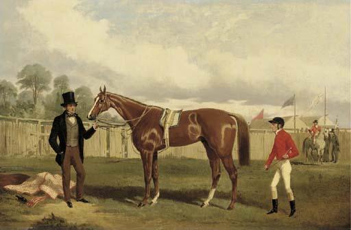 Alfred F. De Prades - The jockeys\' enclosure