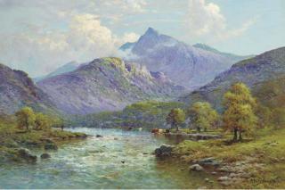 Alfred Fonteville de Breanski - Snowdon From Portmadoc, North Wales