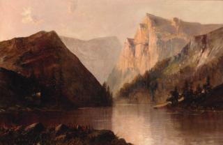 Alfred Fontville De Breanski - A Mountainous Lake Landscape
