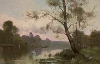 Alfred Fontville de Bréanski - A Thames backwater