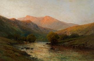 Alfred Fontville de Breanski - \'Evening near Betws-y-Coed, Noth Wales\'