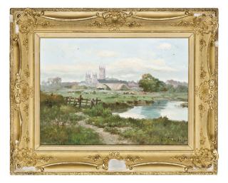 Alfred Fontville de Bréanski - Evening, The Canterbury meadows