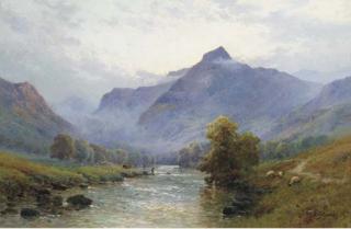 Alfred Fontville De Bréanski - Fishing below Loch Coruisk, Invernesshire