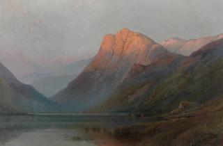 Alfred Fontville de Breanski - Loch Fyne with cattle watering