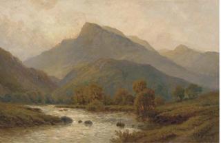 Alfred Fontville De Bréanski - On the Llugwy, north Wales