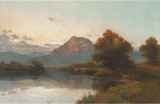 Alfred Fontville de Bréanski - On The River Conway, North Wales