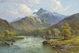 Alfred Fontville de Bréanski - Snowdon from Portmadoc, North Wales