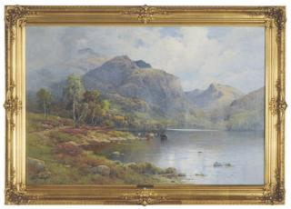 Alfred Fontville de Breanski - Summer in the Trossachs-Loch Katrine and Ben Venue