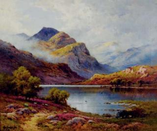 Alfred Fontville de Breanski - Summer Morning Loch Katrine