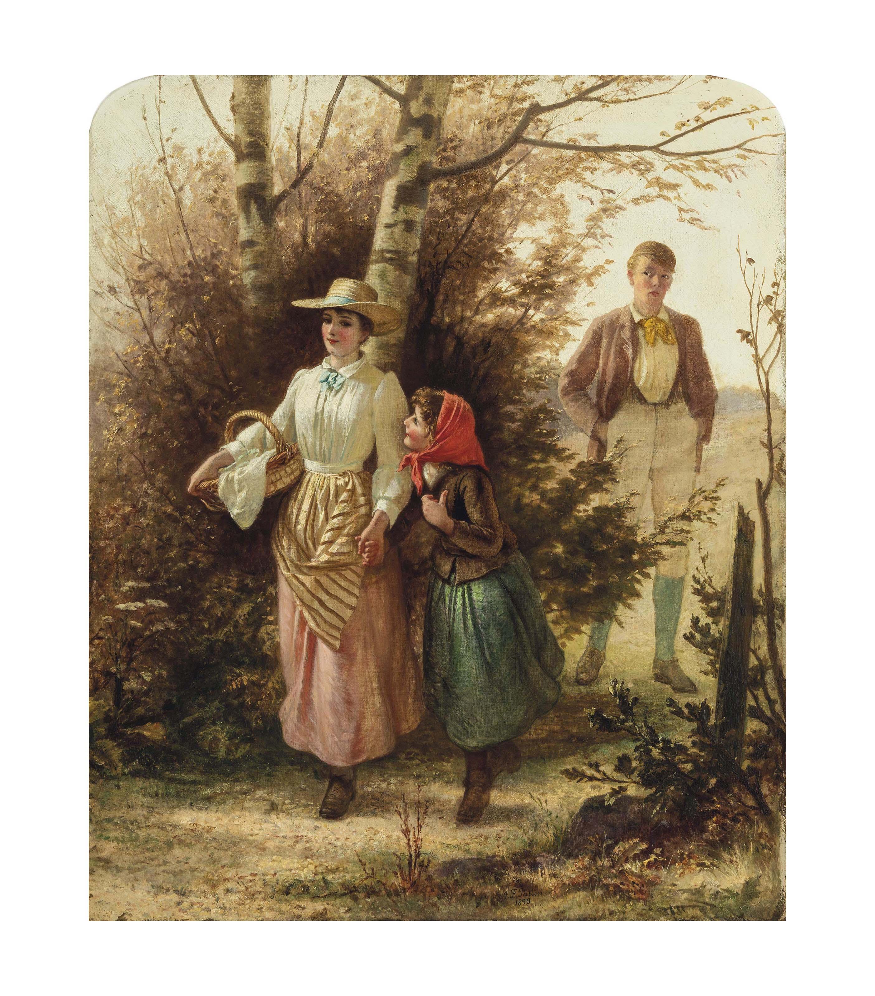 Alfred Fowler Patten, R.B.A. - A bashful swain