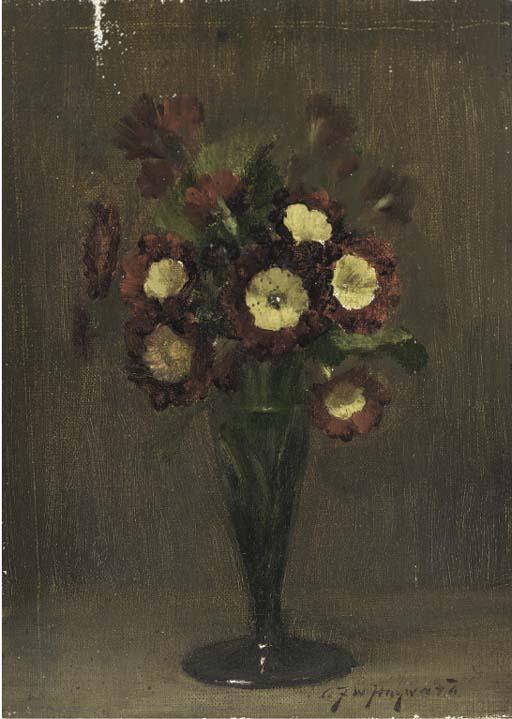 Alfred Frederick William Hayward - Auricula in a glass