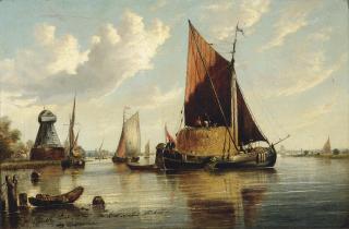 Alfred George Stannard - A view on the Medway