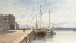 Alfred Gomersal Vickers - The Winter Palace At St. Petersburg, Russia