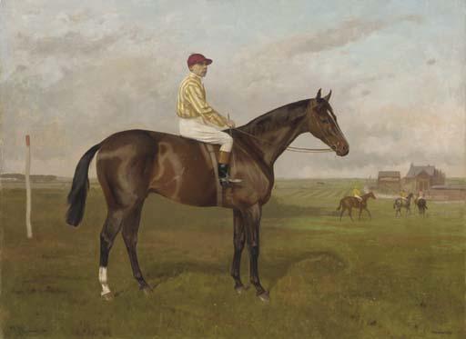 Alfred Grenfell Haigh - Mackintosh, A Bay Colt With Sam Loates Up, At Newmarket