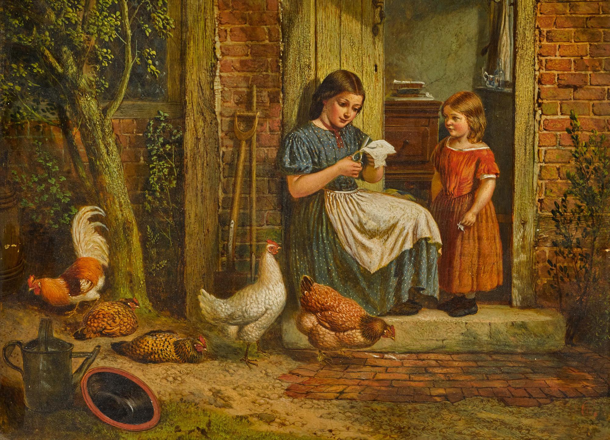 Alfred H. Green - Cutting-Out, on the Doorstep