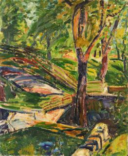 Alfred H. Maurer - Fenced Landscape