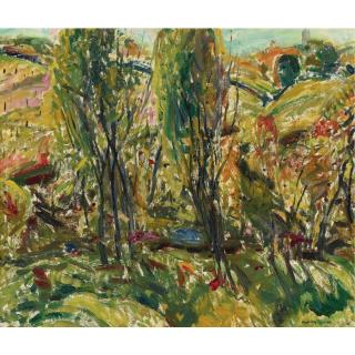 Alfred H. Maurer - Landscape With Two Trees