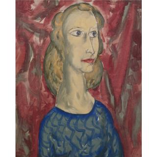 Alfred H. Maurer - Young Woman In Blue