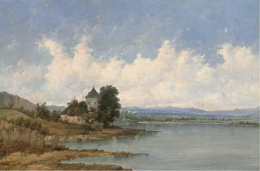 Alfred H. Vickers - A Tower Beside A River