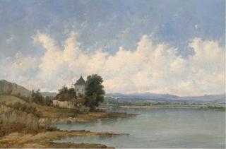 Alfred H. Vickers - A Tower Beside A River