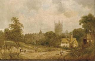 Alfred H. Vickers - Going to church